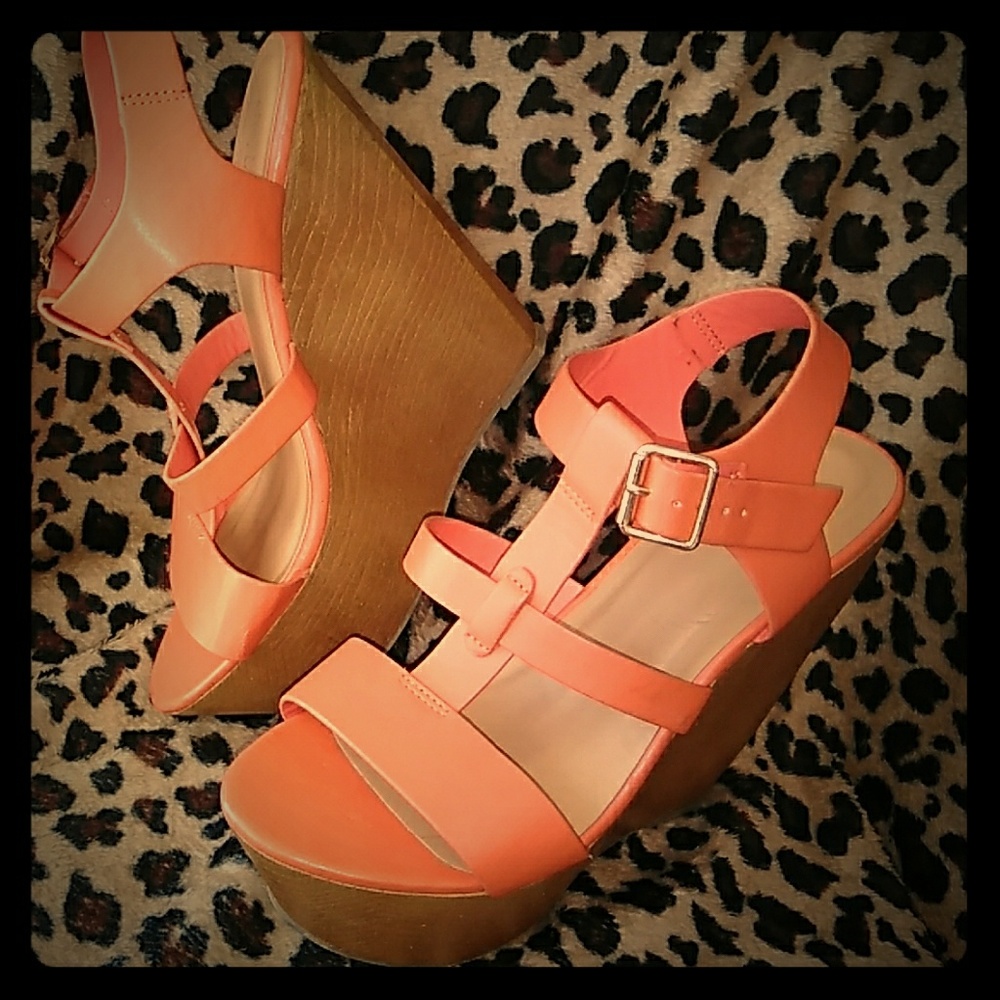Charlotte Russe Open Toe Wedges